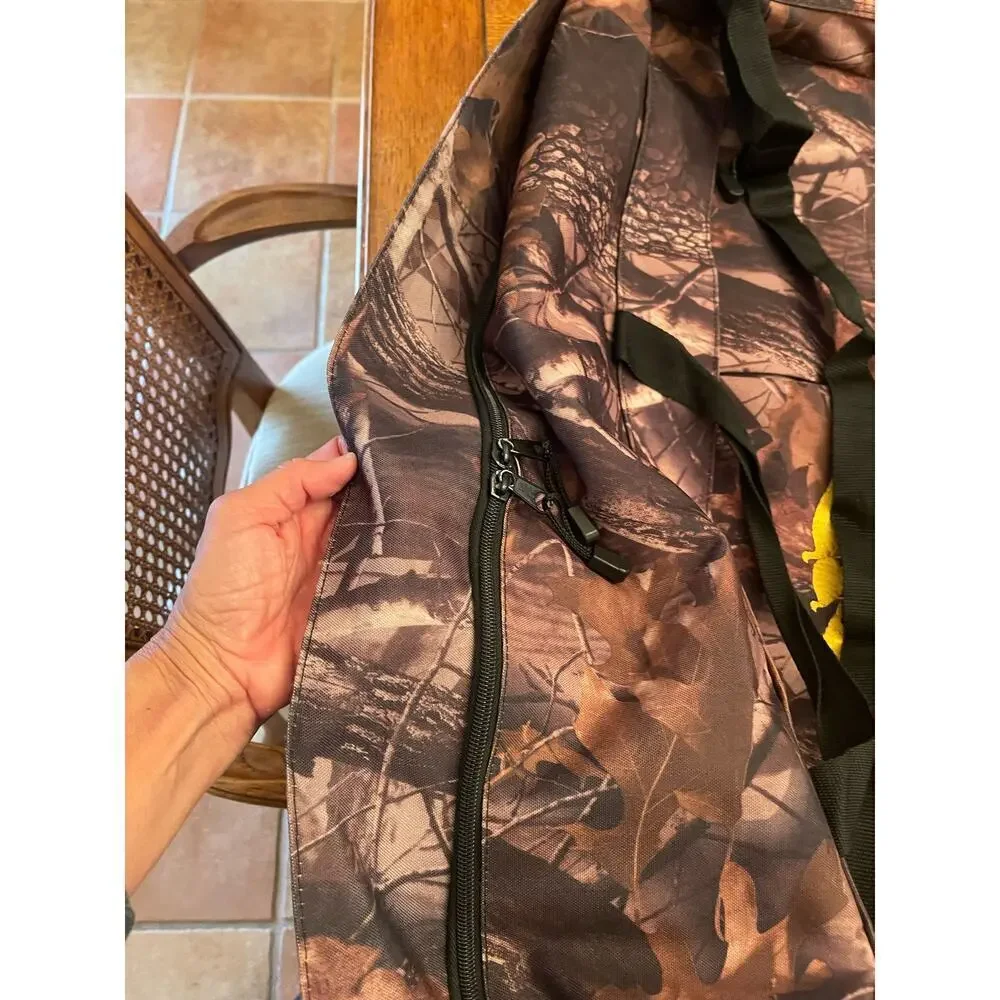 National Wild Turkey Federation NWTF Brown  Camo XL Duffel Bag Hunting